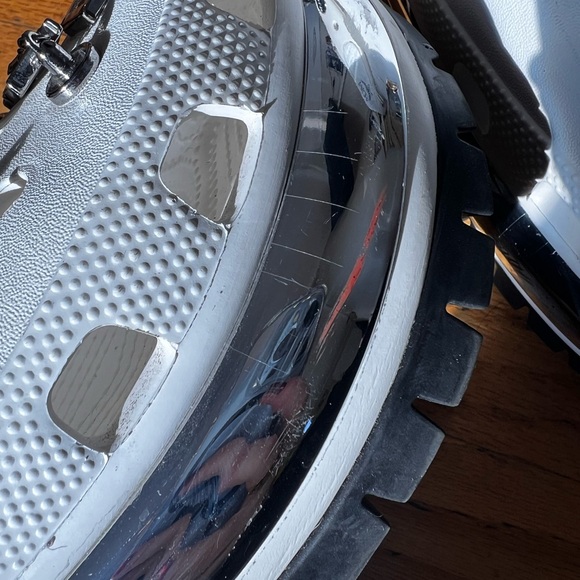 MCM White and Silver Sandals with Star Accents - Picture 6 of 10